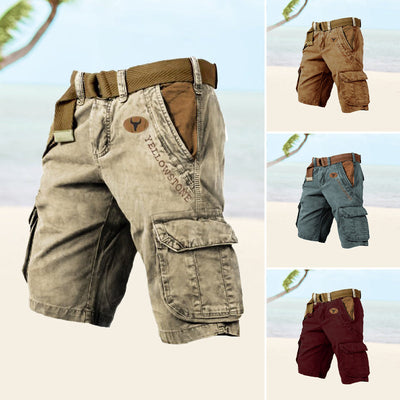 Short voor heren Richard | Cargo shorts met meerdere zakken