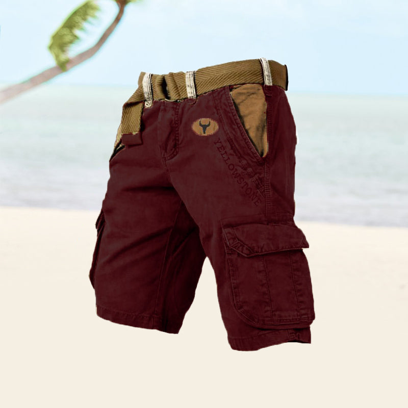 Short voor heren Richard | Cargo shorts met meerdere zakken