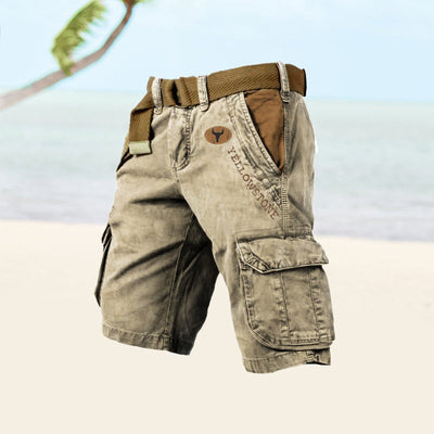 Short voor heren Richard | Cargo shorts met meerdere zakken