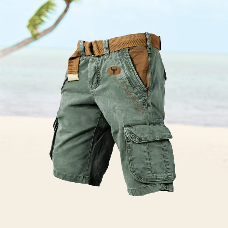 Short voor heren Richard | Cargo shorts met meerdere zakken