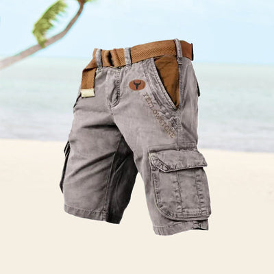 Short voor heren Richard | Cargo shorts met meerdere zakken