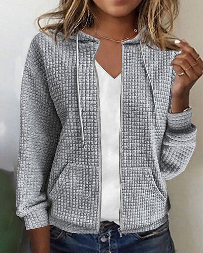 Monique | Casual vest met zakken en koorden