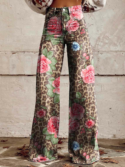 Kleurrijke vintage broek - Janine