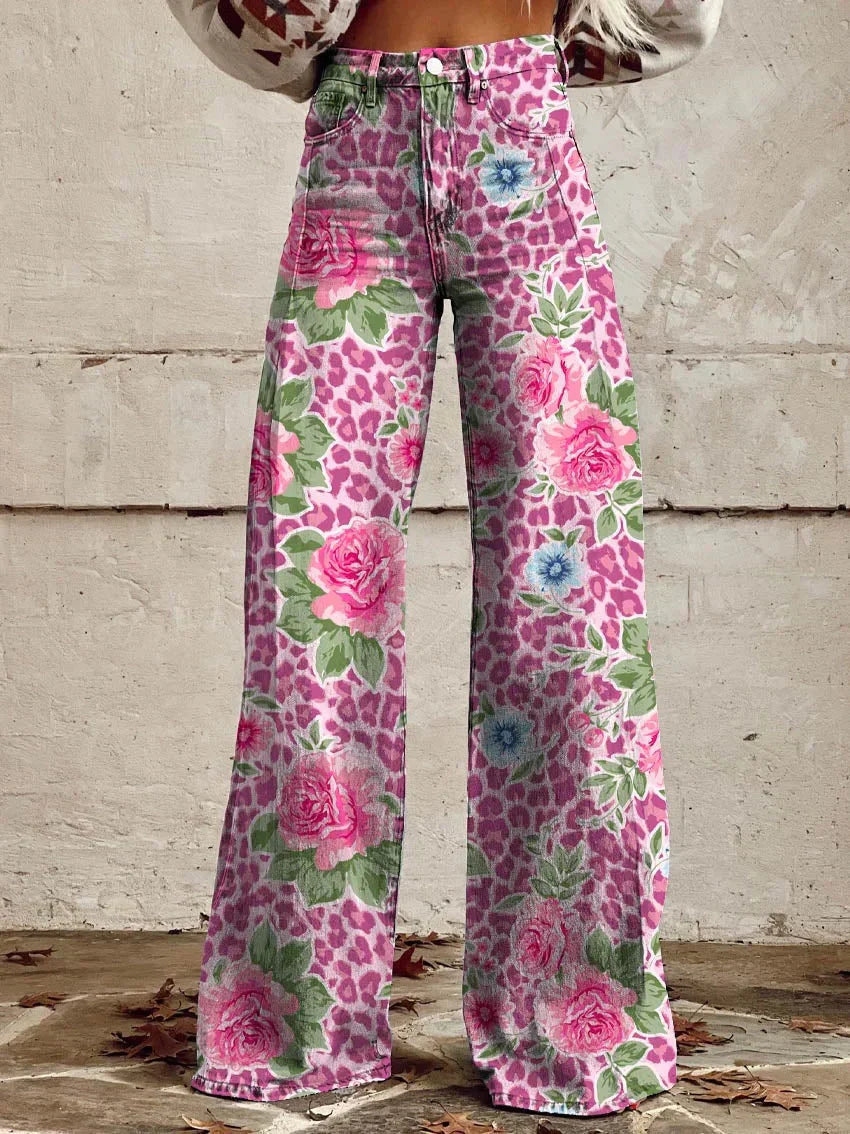 Kleurrijke vintage broek - Janine