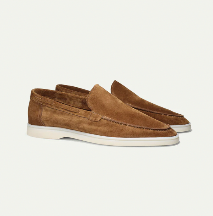 James - Luxe comfortabele heren suéde loafers