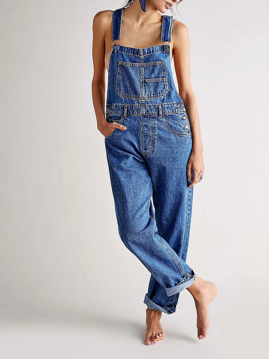 Zara Denim Jumpsuit voor Zomerse Casual Chic