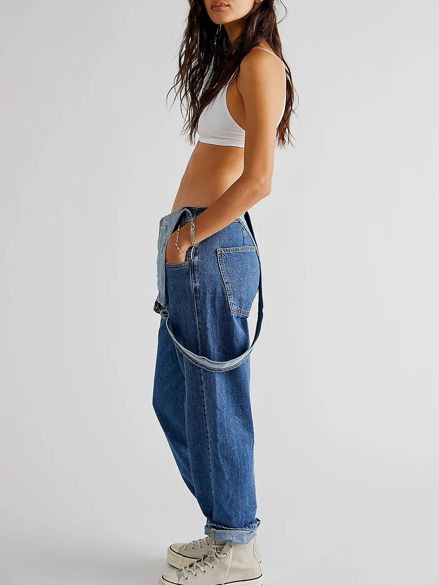 Zara Denim Jumpsuit voor Zomerse Casual Chic