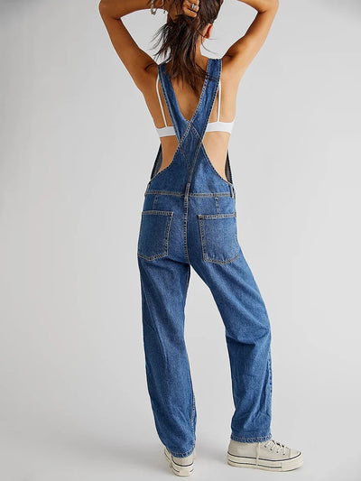 Zara Denim Jumpsuit voor Zomerse Casual Chic