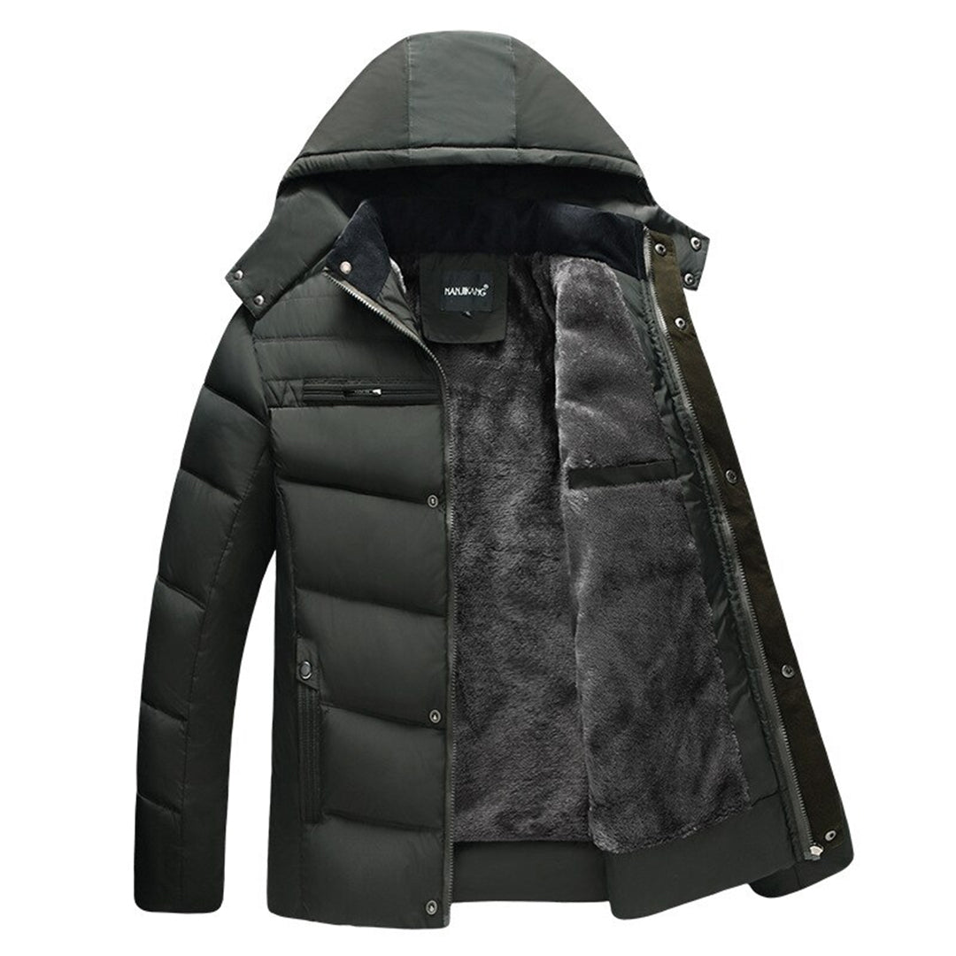 Felesty Parka heren winterjas met capuchon blauw