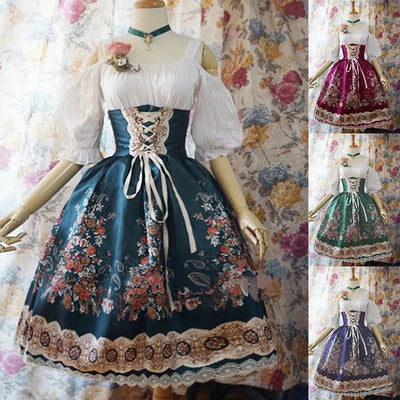 Betoverende Oktoberfest Dirndl Jurk