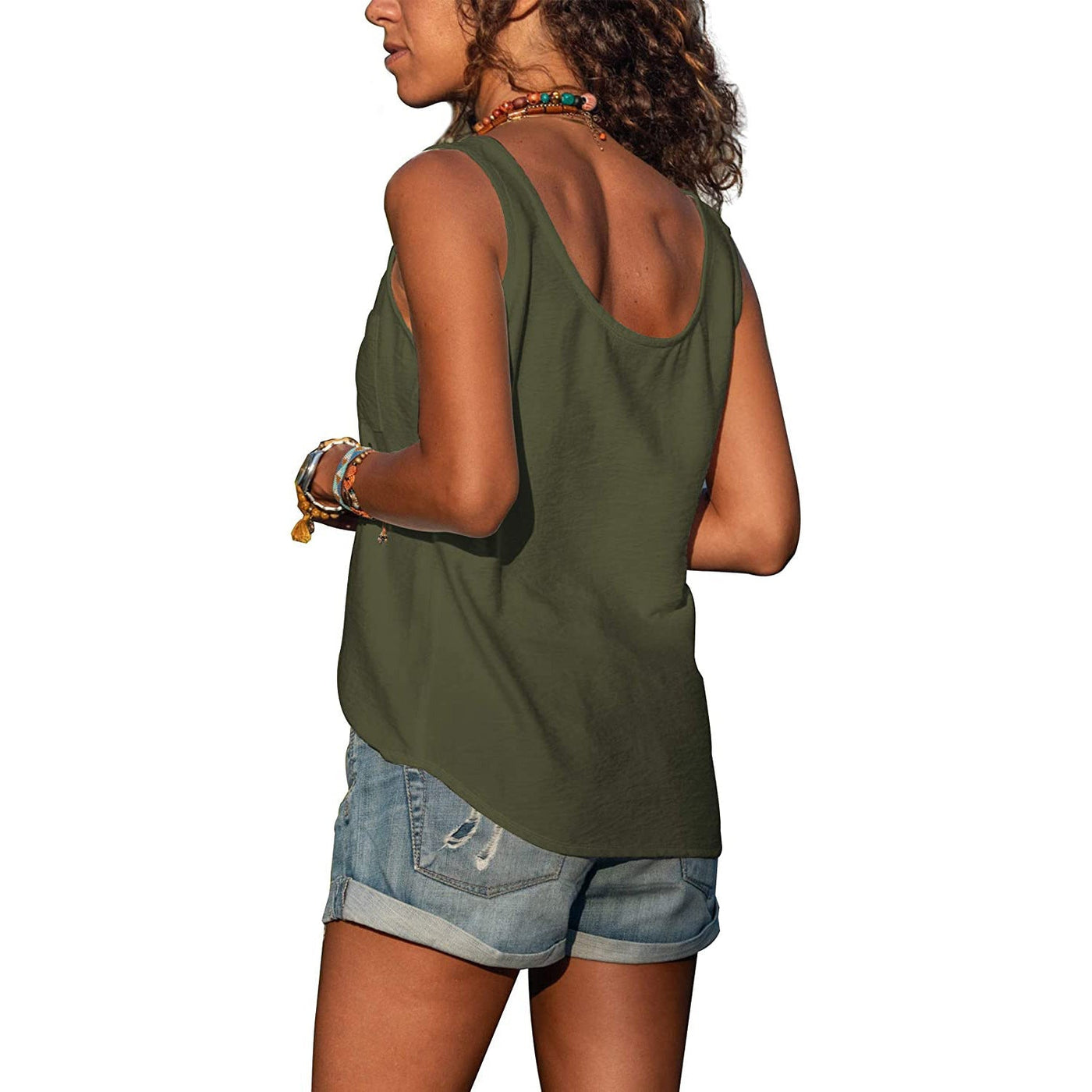 Renske - Elegante Dames Tanktop in Ibiza-stijl