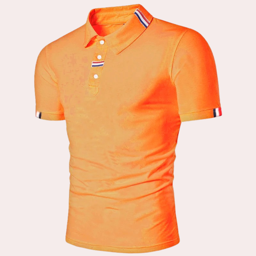 Oranje polo shirt heren voor ek kwalificatie 2024