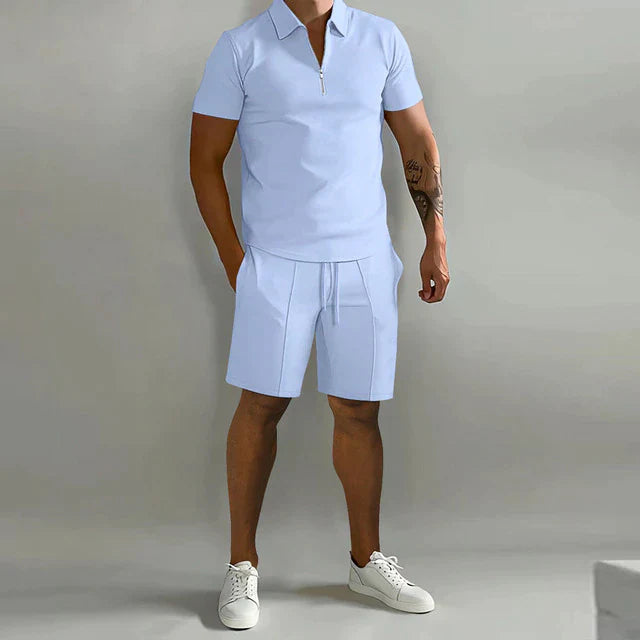 Giel | Luxe polo en short zomerset voor heren