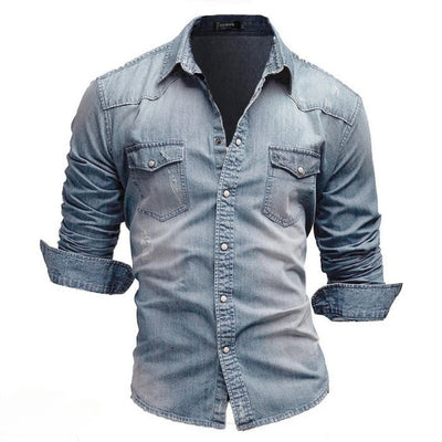 Herenoverhemd Carter | Denim Overhemd