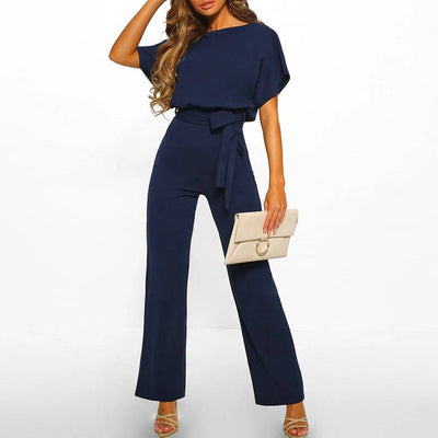 Selena - Elegante jumpsuit met tailleband - Felesty