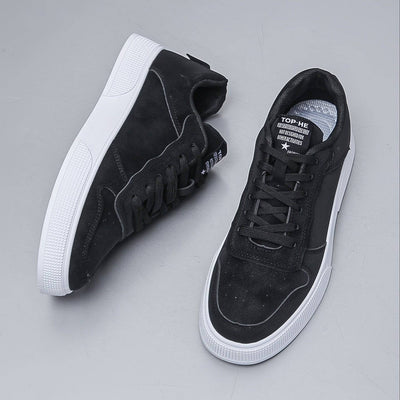 Tony - Suede heren sneaker met hoge zool