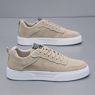 Tony - Suede heren sneaker met hoge zool