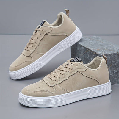 Tony - Suede heren sneaker met hoge zool